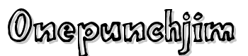 Onepunchjim-Outline font